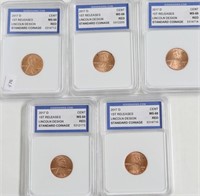 5// 2017 D IGS MS68 RED LINCOLN CENTS