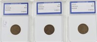 3// 1916 D IGS G4 LINCOLN CENTS