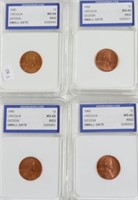 4// 1960  SM DATE IGS MS65 RED LINCOLN CENTS