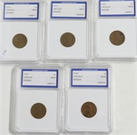 5// 1918 IGS VG 8 LINCOLN CENTS