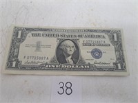 1957 $1 Dollar Silver Certificate Blue Seal