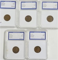5// 1919 D IGS G4 LINCOLN CENTS