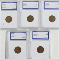 5// 1913 D IGS G4 LINCOLN CENTS