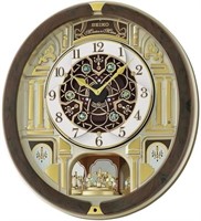 Seiko Melodies in Motion Wall Clock, Golden
