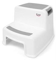iLove 2 Step Stool for Kids and Toddlers,