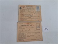 WW2 Ration Books With Coupons
