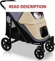 $165  Dog Stroller  4-Wheel  110LBS (black&red)