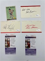 1950s baseball card & JSA autograph's