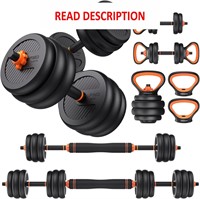 $99  FEIERDUN Adjustable Dumbbells 4 in1 - 40LB