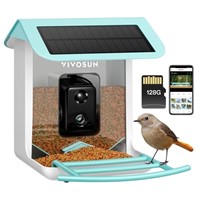 VIVOSUN 2.5L Smart Bird Feeder with Camera, 1080P