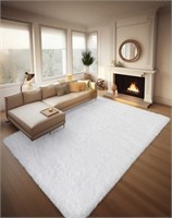Ophanie 8x10 White Area Rugs for Living Room,