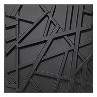 Art3d PVC Decorative Textures Black 3D Wall