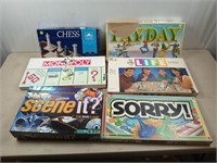 Six board games