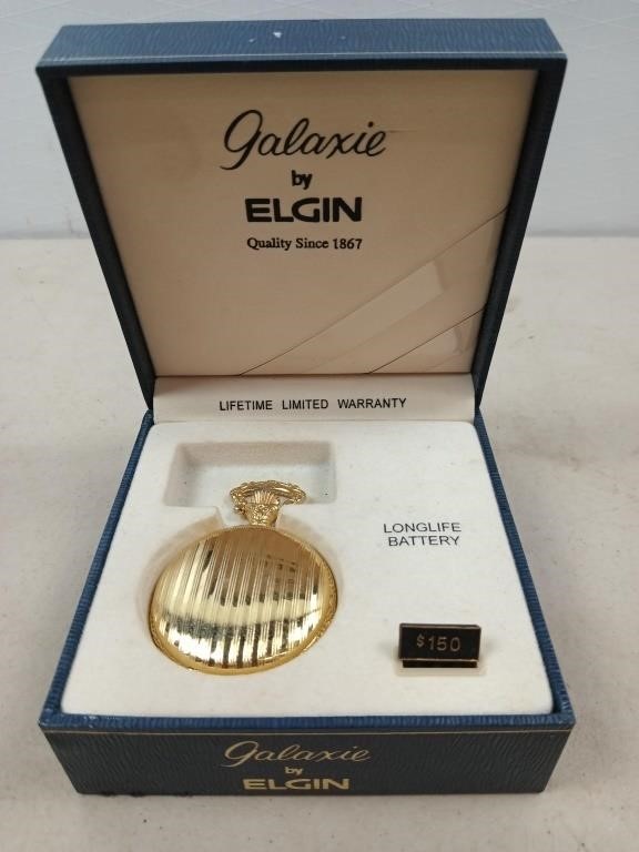 Elgin Galaxy battery powered pocket watch