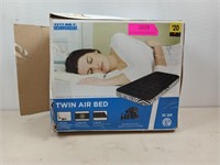 Twin size air bed double friction electric pump