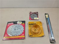 New five and a half inch saw blades, three and