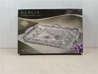 Dublin Crystal gallery tray 14x11