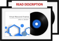 $53  Vinyl Record Frame Album  White  2Pack