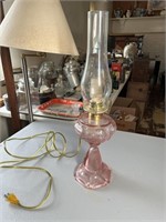 Electrified Pink Heart Oil Lamp