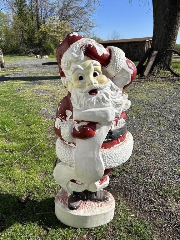 Blow Mold Santa 43" T