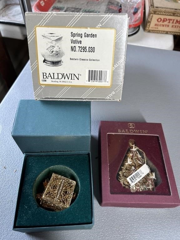 Baldwin Brass Ornaments & Votive Holder