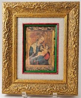 Ornate Framed Madonna & Child Print