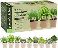 9 Herb Window Garden - Indoor Organic Herb