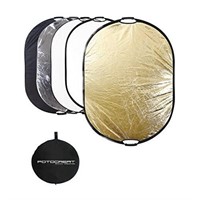 FOTOCREAT Portable 5-in-1 Oval Reflector