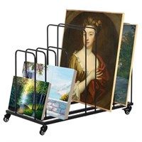 lukar Art Canvas Storage Rack with Casters