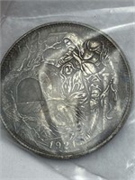 SILVER PLATED KNIGHT COIN / TOKEN