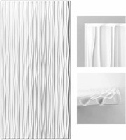 Art3d White Large PVC 3D Wall Panels for Interior