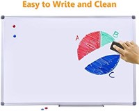 DexBoard 48 x 24-in Magnetic Dry Erase Board with