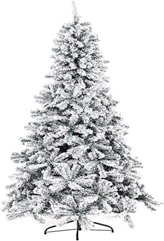 Oakmont 6 FT Artificial Christmas Snow Tree,