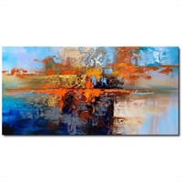 Large Handmade Oil Painting Textured Abstract