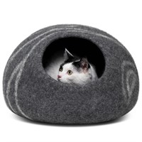 MEOWFIA Premium Felt Cat Bed Cave - Handmade 100%