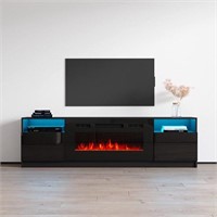 MEBLE FURNITURE & RUGS York 02 Fireplace TV Stand