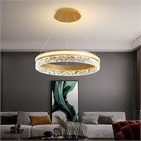 RUIBOOXIN Modern LED Chandelier 1 Ring 19.7in Pend