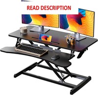 $160  35 Adjustable Standing Desk  Black