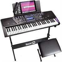 RockJam 61 Key Keyboard Piano With LCD Display Kit
