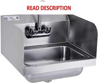 $228  Stainless Steel Sink 43cm x 38cm with Faucet