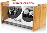 Bamboo Watch Winder Smith for 4 Automatic Watches