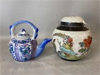 Two Asian Porcelain Decors