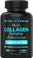 Vital Vitamins Collagen for Women & Men - Type I,