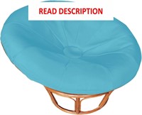 $36  Papasan Cushion Cover  41~47in  Outdoor  Blue