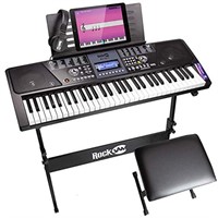 RockJam 61 Key Keyboard Piano With LCD Display Kit