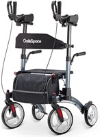 OasisSpace Upright Walker for Seniors - Front Whee