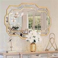 Autdot Gold Mirrors for Wall Decor, Large Living R