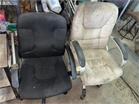 (2) Swivel Office Chairs for Deer Hunting