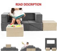 $120  Modular Kids Couch Set - Corduroy Gray