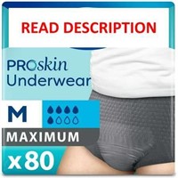 $44  Tena ProSkin Underwear for Men  Max  M  80 ct
